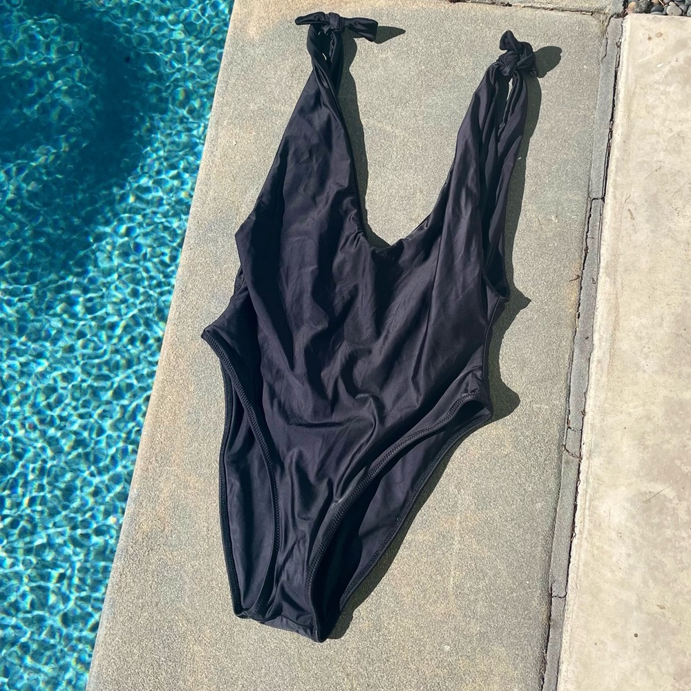 Sidway Swim Black One Piece Bathing Suit
